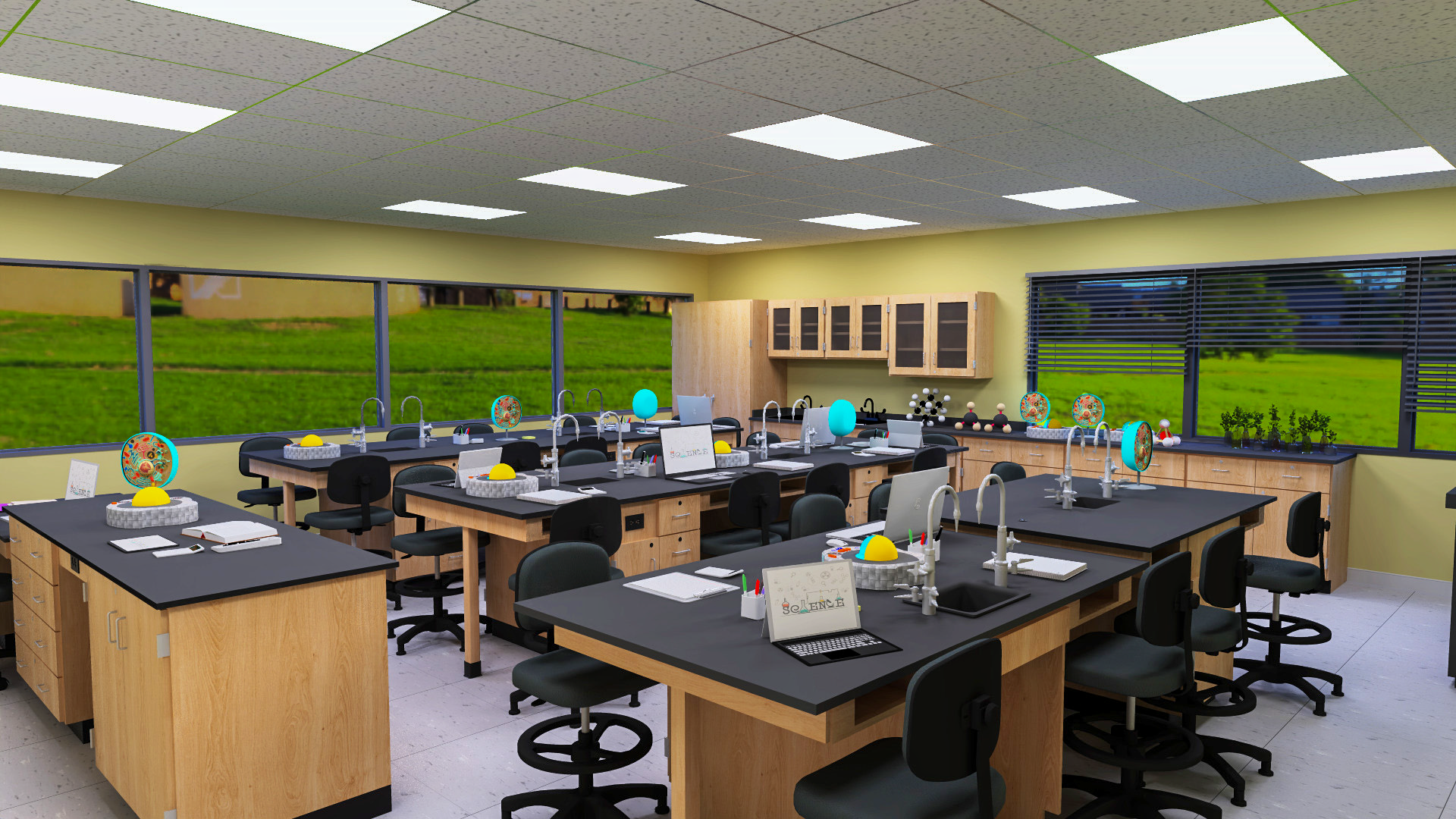 SARS BIOLOGY CLASSROOM 3 darkened